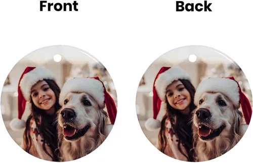 Vista 33 de Adornos de Navidad personalizados, adorno con foto personalizada, nuestro primer árbol de Navidad colgante 2024, decoración regalo para Navidad
