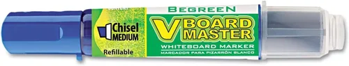 Vista 3 de PILOT V Board Master BeGreen - Marcadores de pizarra blanca recargables, punta de bala, tinta azul, 12