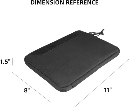 Vista 4 de Equipo táctico de una sola caja de la pistola bolsa de gama bolsa de pistola caso para caza campo de tiro deportes almacenamiento y transporte