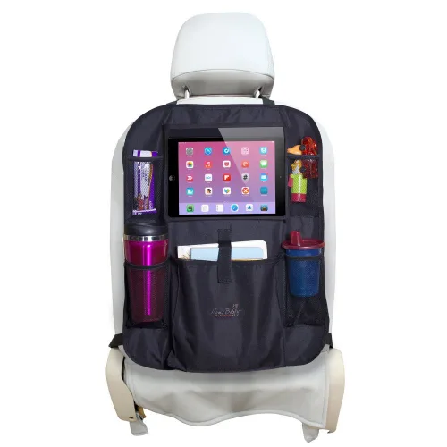 Vista 8 de Asiento trasero para carro Mom's Besty, organizador con soporte para tablet; bolsillo con pantalla táctil para tabletas Android e iOS de hasta 10.1