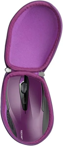 Vista 3 de Hermitshell Estuche rígido de viaje para TECKNET Ratón inalámbrico 2.4G Ratón óptico ergonómico (negro)