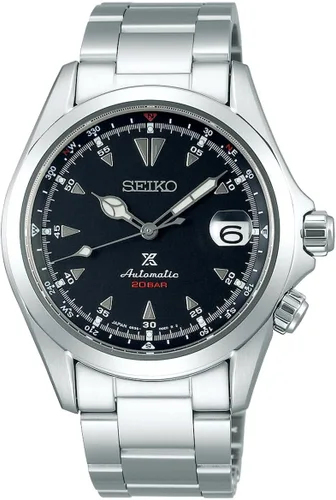 Vista 2 de Seiko PROSPEX Alpinist Limited Modelo SBDC087 fabricado en Japón, plateado, Moderno