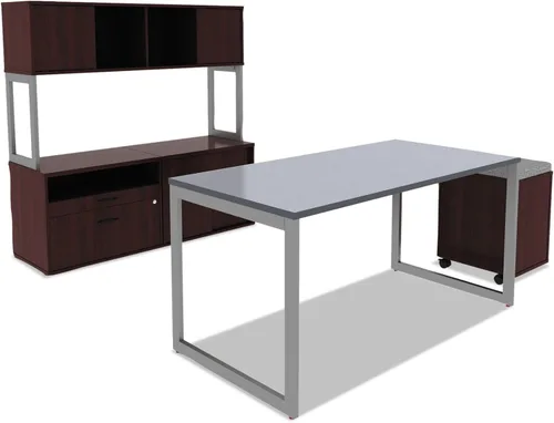 Vista 6 de Alera Pedestal móvil B/F serie ALE Valencia, 15 7/8w x 19 1/8d x 22 7/8h, caoba