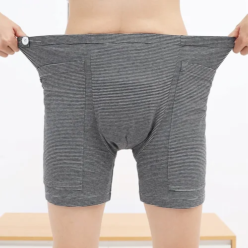 Vista 5 de Lmaray Paquete de 2 pantalones para el cuidado de la incontinencia, pantalones cortos para pierna con catéter, suministros de incontinencia urinaria