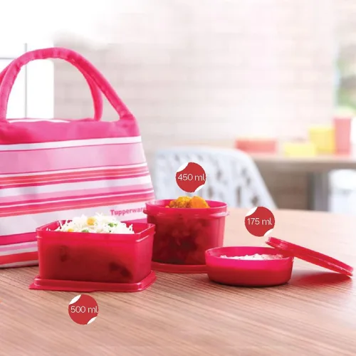 Vista 6 de tupperware set de almuerzo sorpresa de primavera