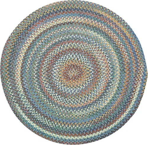Vista 72 de Capel American Heritage Barn Blue Alfombra Trenzada de Cesta de 0' 12" Azul granero