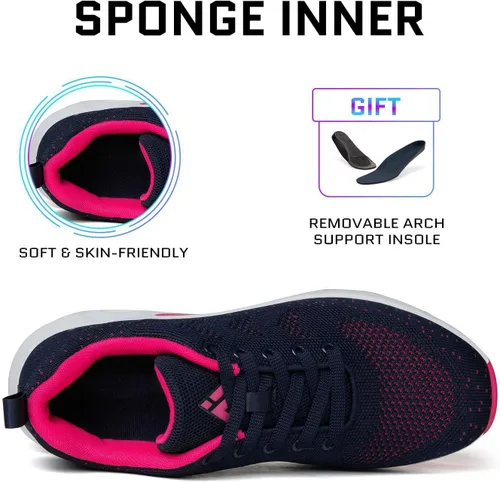 Vista 3 de Mishansha - Tenis para mujer, transpirables, con amortiguación de aire, para correr y caminar