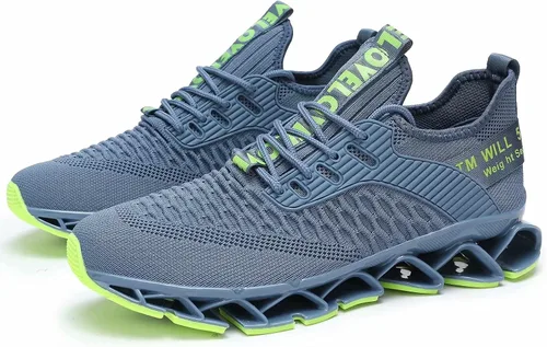 Vista 2 de Zapatos para correr para hombres, zapatos de deporte de moda, transpirable, antideslizante, gimnasio, deportes de trabajo, entrenadores