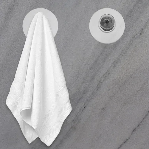 Vista 7 de Zerodeko Ganchos de succión de plástico resistentes, 10 ventosas de vidrio con tornillos, ganchos multiusos de PVC para cocina, baño, decoración