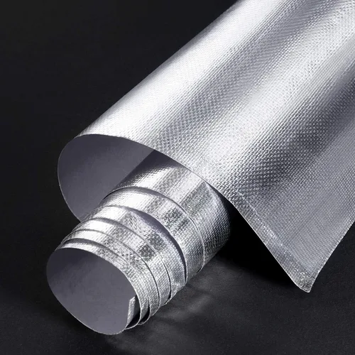 Vista 7 de BBTO Cinta de protección contra el calor con respaldo adhesivo, protector térmico de fibra de vidrio aluminizada, barrera de protección contra