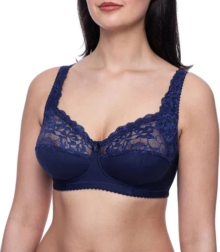 Vista 2 de frugue Sujetador reductor de encaje inalámbrico sin varillas para mujer