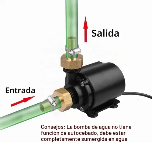 Vista 5 de DC 12V Bomba de agua sumergible para acuario, estanque, fuente