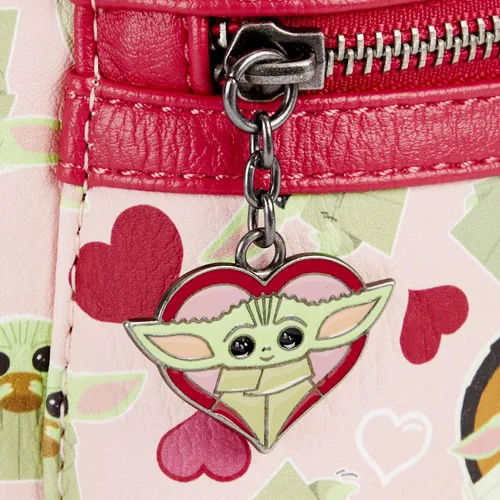 Vista 5 de Loungefly Star Wars Baby Yoda - Bolso de hombro con doble correa para mujer Multi Bolsillo