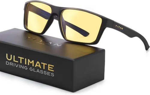 Vista 12 de Gaoye Titan Gaming Glasses, Blue Light Blocking, Night Driving Glasses for Men, Computer Protection, Gift for Gamers Negro