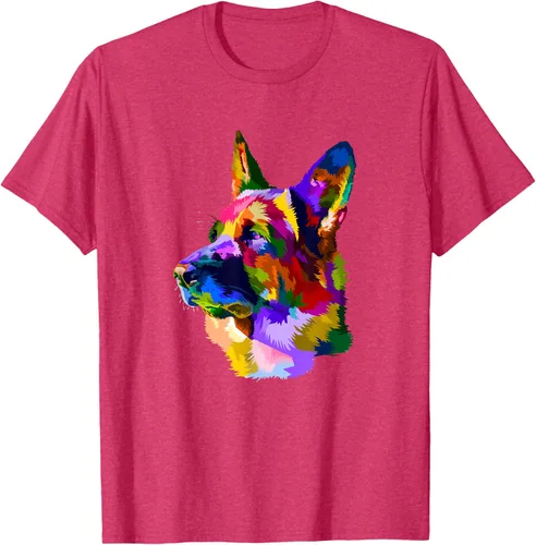 Vista 30 de Camiseta para dueño de perro de pastor alemán, Negro