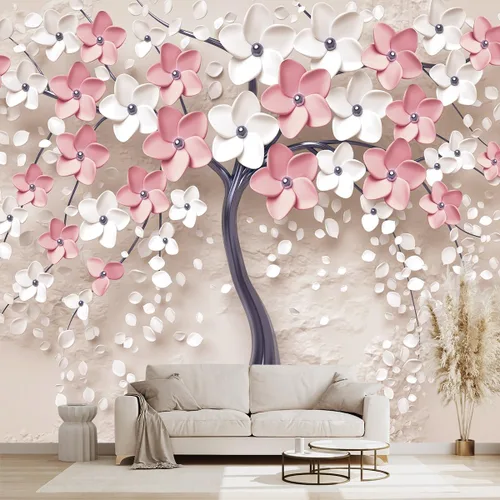 Vista 20 de Mural de hojas negras y doradas para dormitorio, papel tapiz botánico tropical, decoración de plantas, sala de estar, fondo de televisión, mural