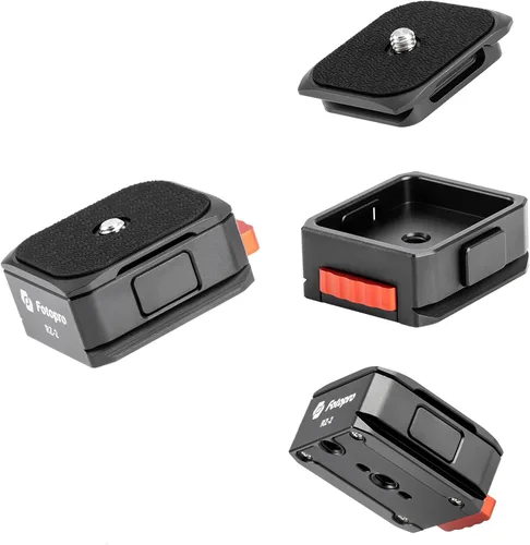 Vista 5 de Fotopro Claw - Juego de placas de liberación rápida, tornillo de 1/4 de pulgada, kit universal de configuración rápida para trípode de cámara