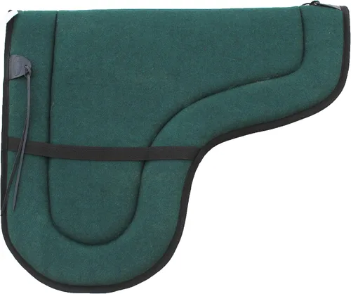 Vista 3 de Australian Wool Shaped Trail Rider Comfort Horse Saddle Pad Black 109SP535 Negro