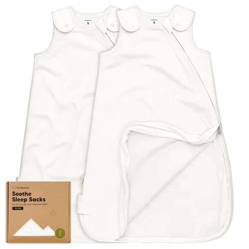 Vista 28 de Paquete de 2 sacos de dormir orgánicos para bebé, 100% algodón 0.5TOG (aguacate, 0-6 meses) Soft Breathable, Baby Wearable Blanket, Toddler