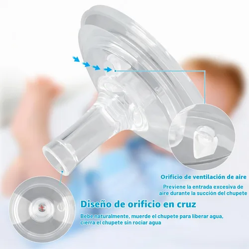Vista 4 de Kit de conversión de vasos para biberones naturales Philips Avent, kit de transición para niños pequeños con 4 pezones suaves, 2 asas de botella y 4