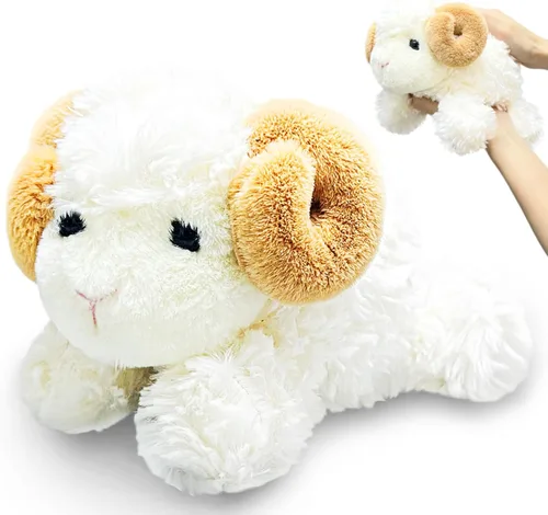 Vista 10 de Animal de Peluche Vaca Tierna, Juguetes de Peluche de 10" para Niños, Recuerdos de Fiesta para Niños Pequeños, Lindos Peluches de Vaca, Vacas