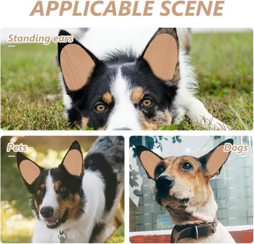 Vista 7 de POPETPOP Soporte adhesivo para orejas de perro, herramienta de soporte para cachorros y Doberman sin pegamento, cinta autoadhesiva para mascotas