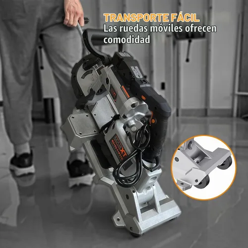 Vista 6 de MAXXT Sierra de cinta con base de aluminio ligero, sierra de cinta de corte profundo de 10 amperios y 5 pulgadas, sierra portátil automática