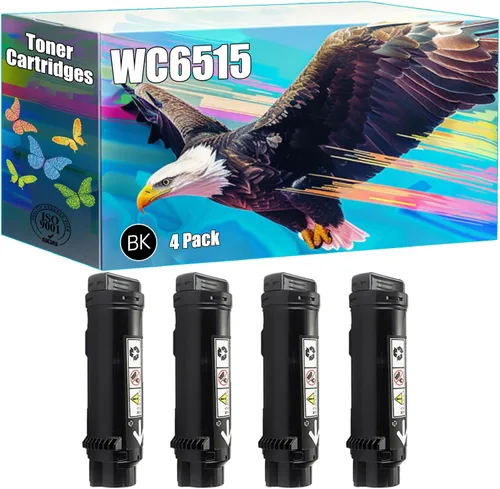 Vista 11 de Compatible with Xerox WC6515 Toner Cartridges Work for Xerox Phaser 6510DN 6510DNI 6510N WorkCentre 6515DN 6515DNI Printers (1 Pack Black)
