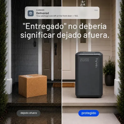 Vista 13 de hyve Caja de entrega de paquetes inteligente para exteriores - Entregas y devoluciones seguras