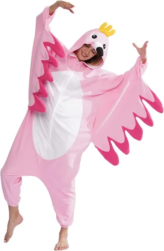 Vista 2 de vavalad Pijama de dibujos animados para adultos, disfraz de animal de Halloween, pijamas de cosplay para mujeres y hombres