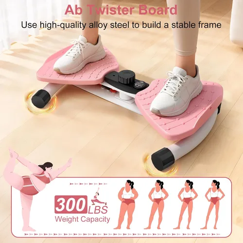 Vista 8 de Máquina para hacer ejercicio de cintura, máquina de abdominales ajustable, herramienta de fitness, sin ruido, para mujeres y hombres