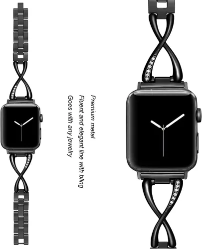 Vista 3 de Secbolt Correas compatibles con Apple Watch Band de 1.496 pulgadas, 1.575 pulgadas, 1.614 pulgadas, 1.654 pulgadas, 1.732 pulgadas, 1.772 pulgadas