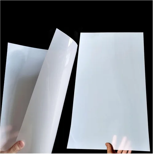 Vista 2 de Hojas de Mylar en blanco de 7.5 mil para plantillas, 8 piezas de 12 x 24 pulgadas, hojas de plantillas en blanco de PET translúcido lechoso