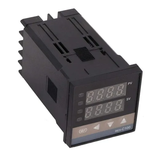 Vista 6 de 0 a 752.0 °F PID controlador de temperatura digital termostato kit REX-C100FK02-V* DN termopar termostato AC110V-240V Max25A SSR K termopar sensor