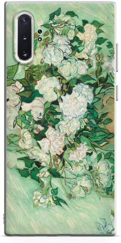 Vista 16 de Inspired Cases - Funda con textura 3D para iPhone Xs Max - Funda protectora de goma para Apple iPhone Xs Max - Vincent Van Gogh - Rosas