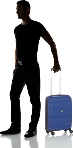 Vista 10 de American Tourister Maleta para hombre, azul marino, pequeña, Azul (azul marino medianoche), Equipaje de mano