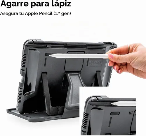 Vista 4 de PIVOT A20A Funda para iPad Air 11" M2/M3/M4, Air 4ª-5ª, Pro 11" 1ª-4ª