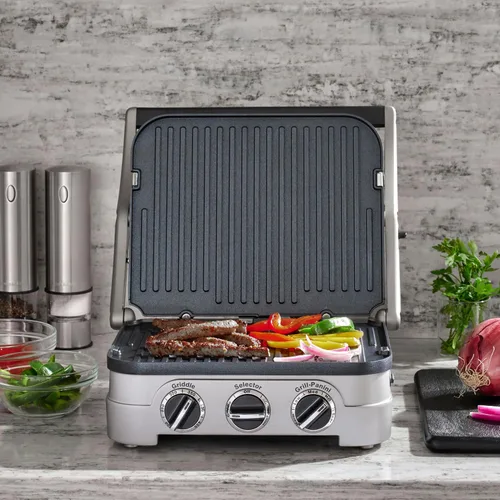 Vista 2 de Cuisinart Panini - Plancha 5 en 1 de 1500 W, apta para lavavajillas