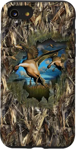 Vista 18 de Carcasa para iPhone 17, diseño de camuflaje de caza de aves acuáticas
