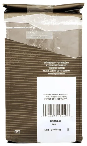 Vista 2 de Allegro Coffee Organic Cafe La Duena Café en grano entero, 12 oz