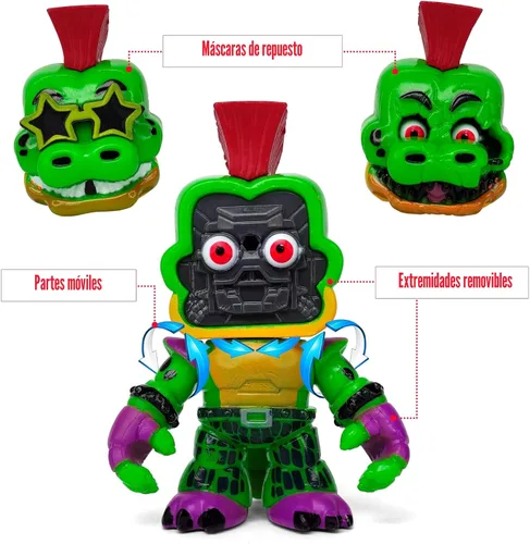 Vista 8 de Juego de 12 piezas inspiradas en el juego de cinco noches en Freddys Toys Colección de mini figuras con máscaras Figura de acción de FNAF