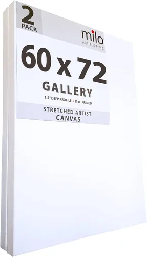 Vista 11 de milo Lienzo estirado para artista, 18 x 24 pulgadas, paquete de 4, perfil de galería de 1.5 pulgadas de grosor, lienzos grandes imprimados de 11