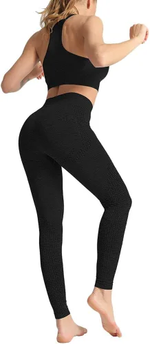 Vista 3 de WodoWei - Conjunto de 2 piezas de entrenamiento para mujer