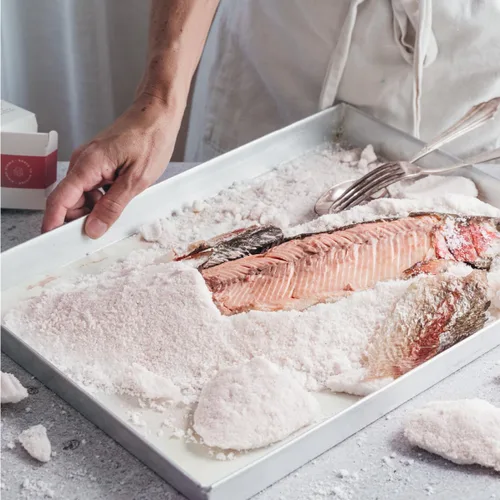 Vista 3 de KHAVE® Paquete de sal rosa del Himalaya pura pura y fina – Sal fina para cocinar, condimentar, hornear, recambio de coctelera y sal gruesa