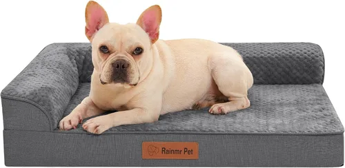 Vista 19 de Cama ortopédica para perros pequeños y medianos, cama de espuma viscoelástica para mascotas con funda extraíble lavable, parte inferior