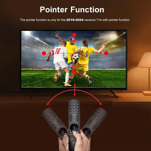 Vista 3 de Control remoto de voz universal inteligente con puntero y función de voz compatible con LG 2024-2018 Model Year TV MR24GA MR23GA MR22GA MR21GA MR20GA