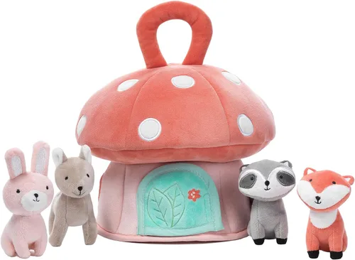 Vista 3 de Lambs & Ivy Casa de Setas de Peluche Interactiva con Juguetes de Animales de Peluche