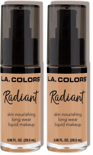 Vista 4 de L.A. COLORS Maquillaje Líquido Radiante, Beige CLM388