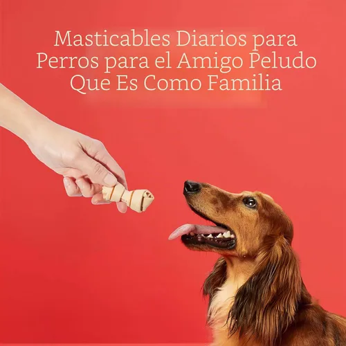 Vista 3 de DreamBone Mini masticables, hechos con pollo real, masticables sin cuero crudo para perros, 24