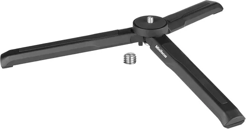 Vista 10 de MINIFOCUS Trípode para cámara, soporte de mesa de escritorio compacto con tornillo de 1/4 pulgadas, soporte de trípode para teléfono estabilizador
